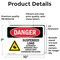 Signmission Suspended Load Authorized Personnel Only Danger Sign, Vinyl Decal, 10in W x 7in L, 2PK OS-2PACK-DS-D-710-L-1783 - alternate 5